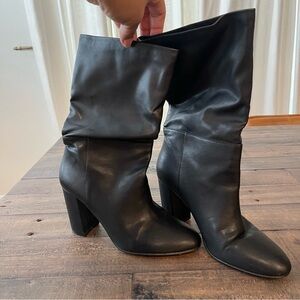 Chinese Laundry Black Leather Women's Boots